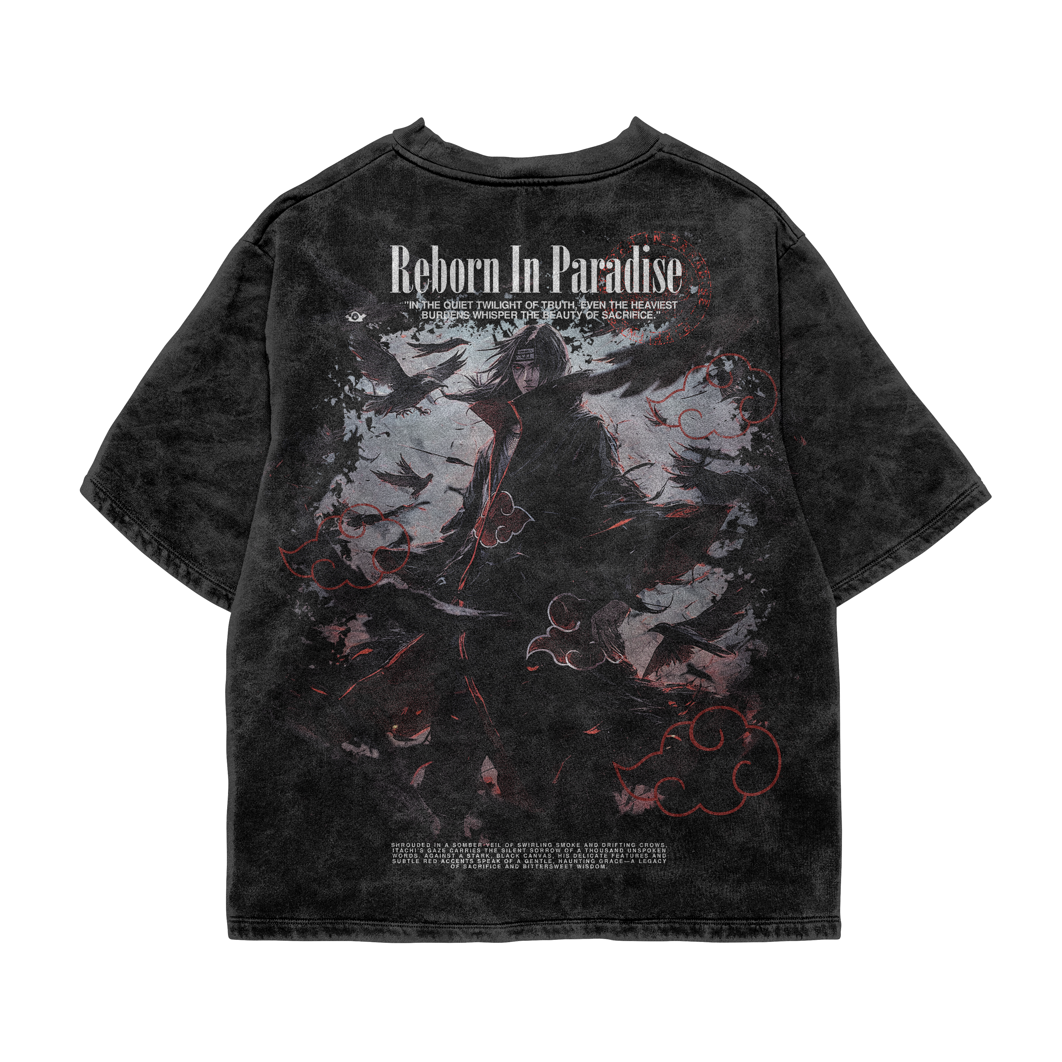 Back design of Pain Oversized Naruto Tee