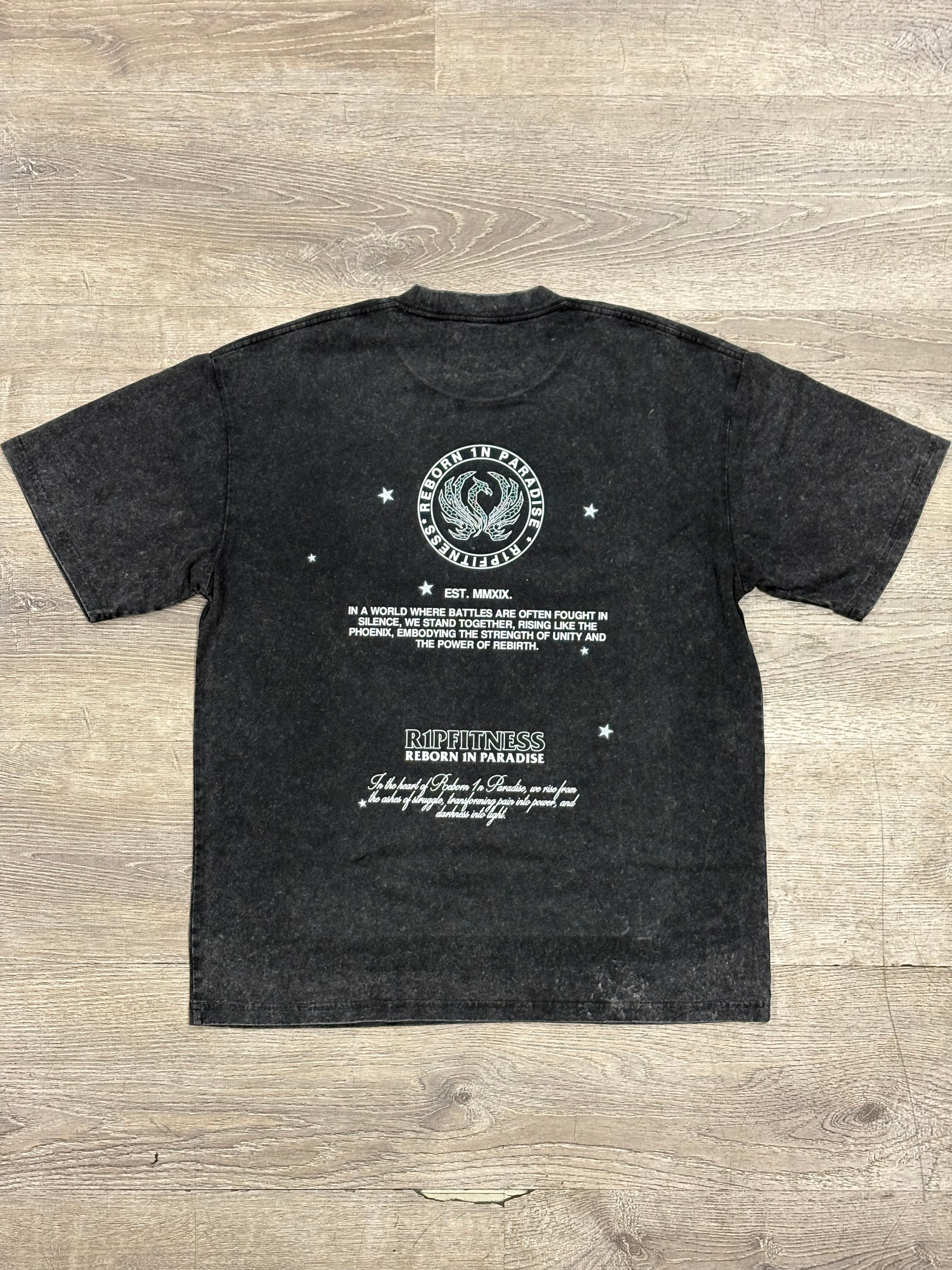 Gojo Vintage Oversized Tee | Jujutsu Kaisen x R1PFitness Collection
