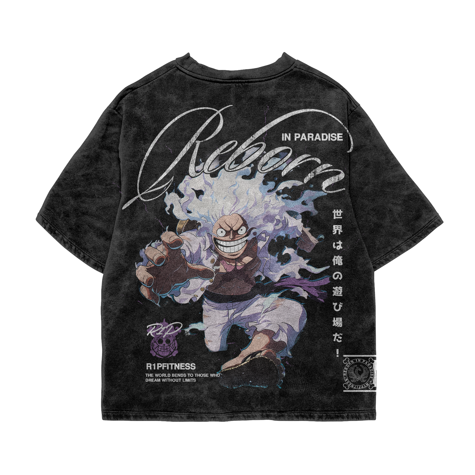 ONE PIECE x R1PFitness – Gear 5 Luffy Oversized Tee