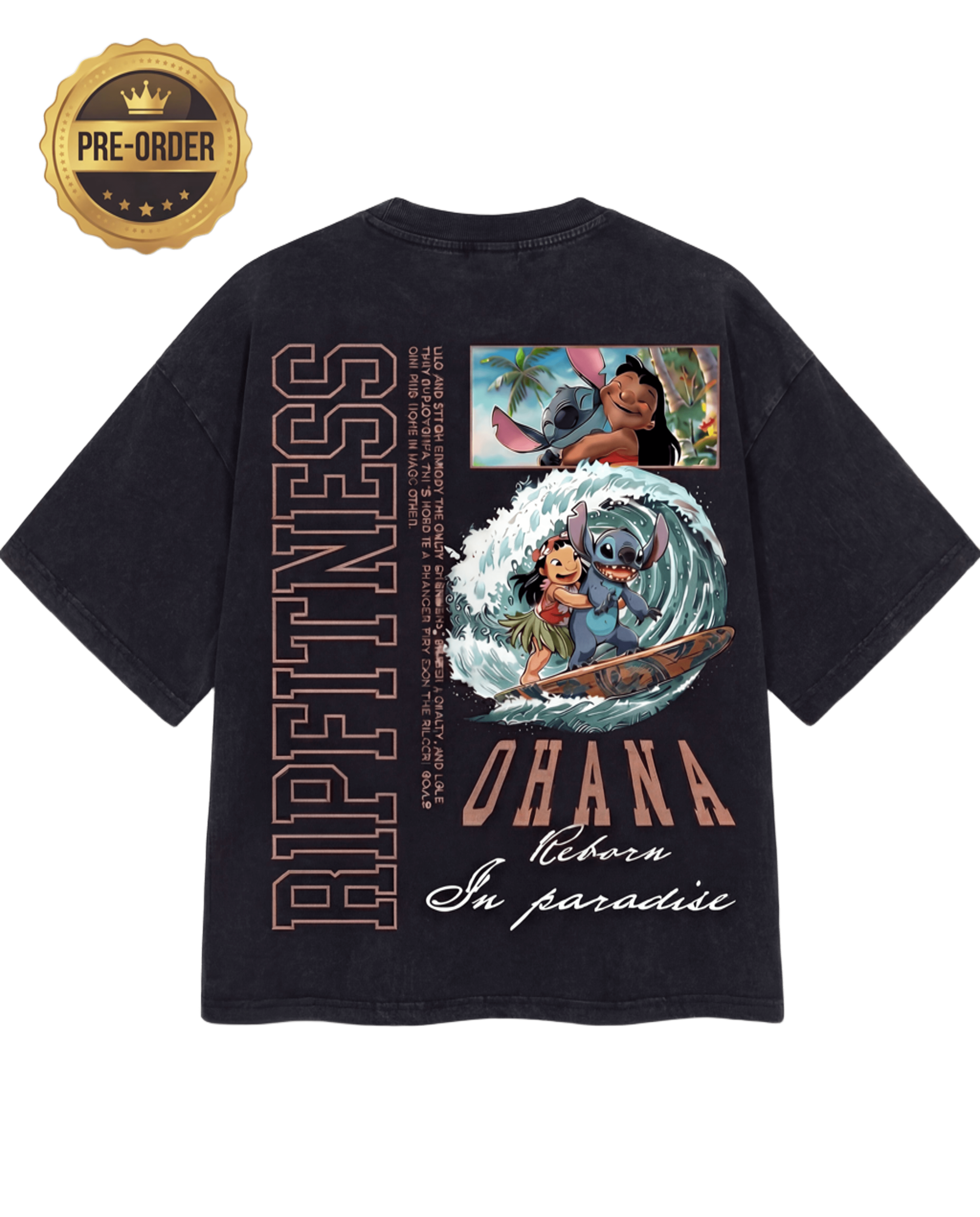 Ohana Forever — Vintage Wash Oversized Tee