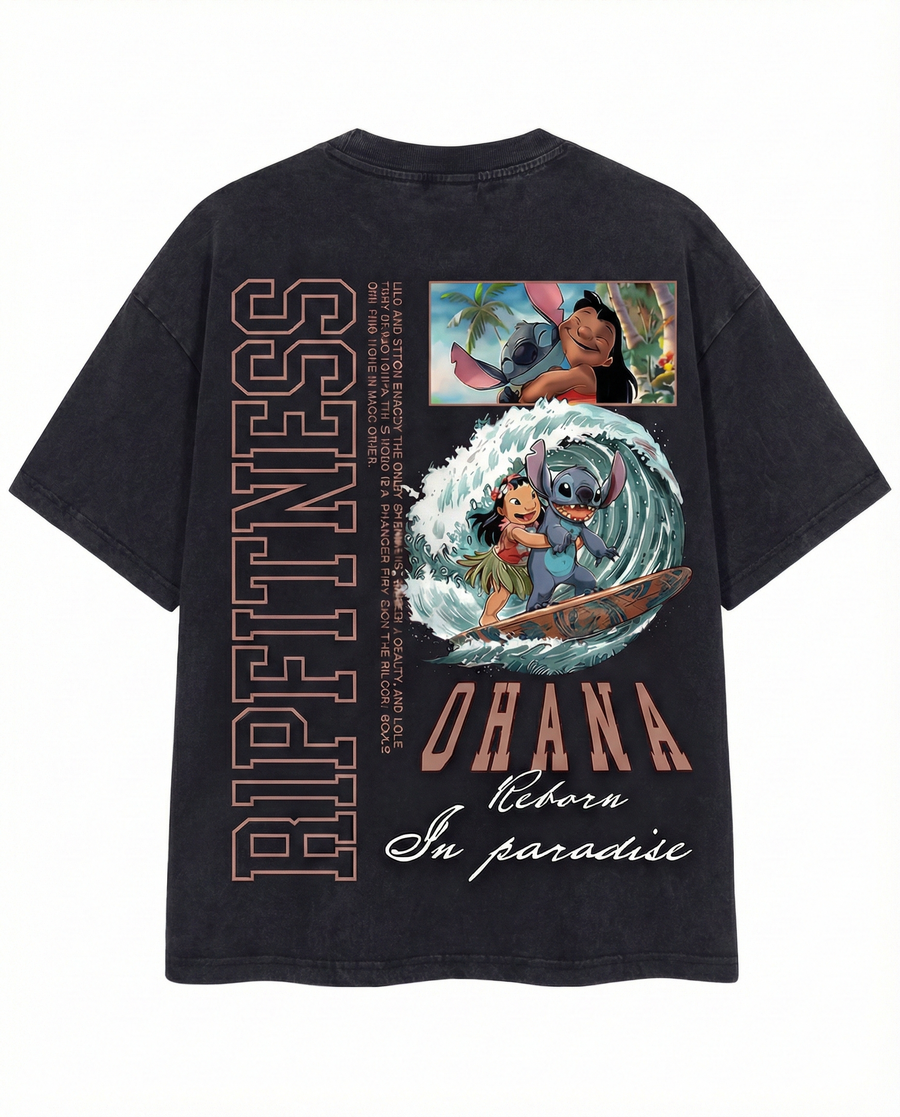 Ohana Forever — Vintage Wash Oversized Cropped Tee | R1PFITNESS