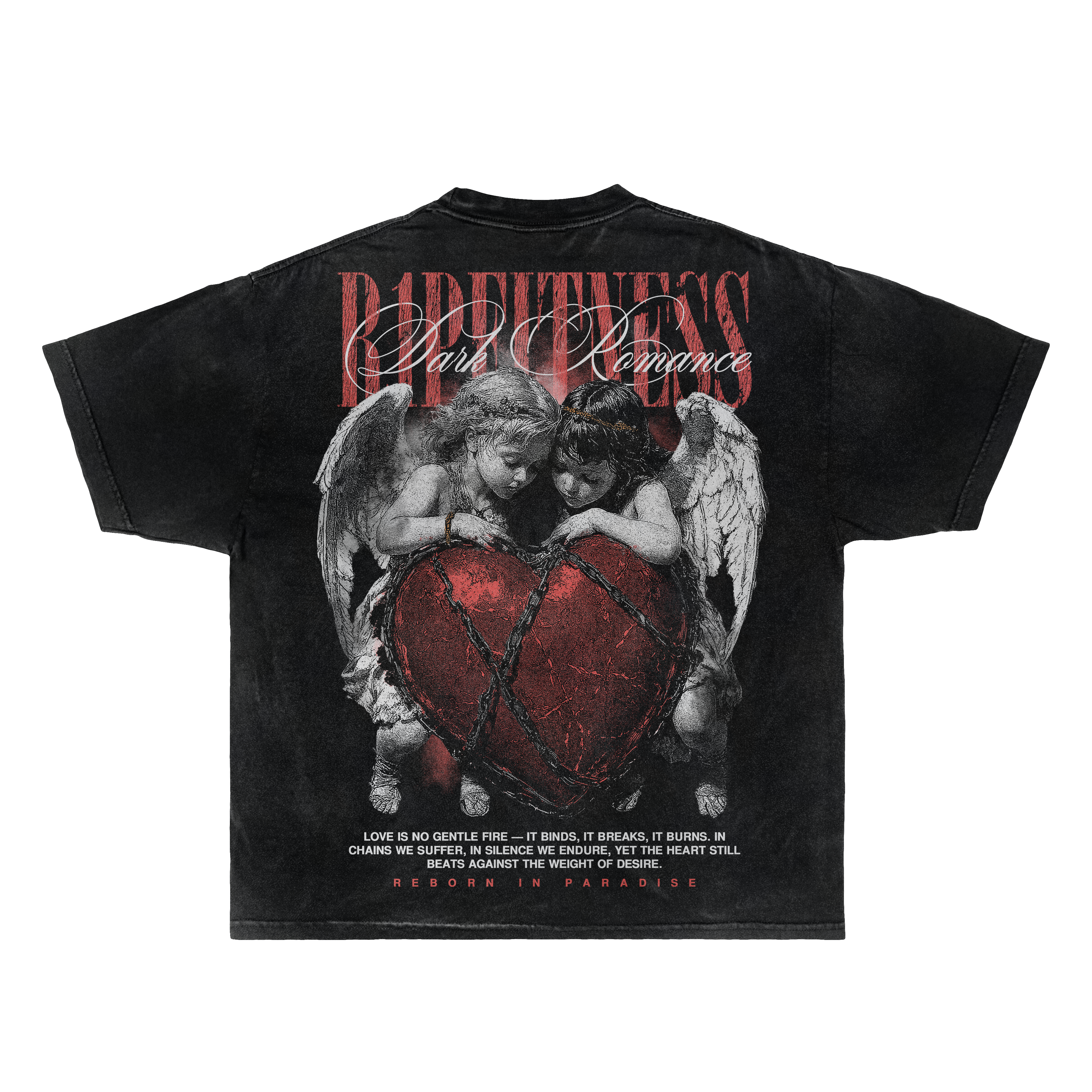 Dark Romance Heavyweight Tee — Valentine's Day Edition | R1PFITNESS