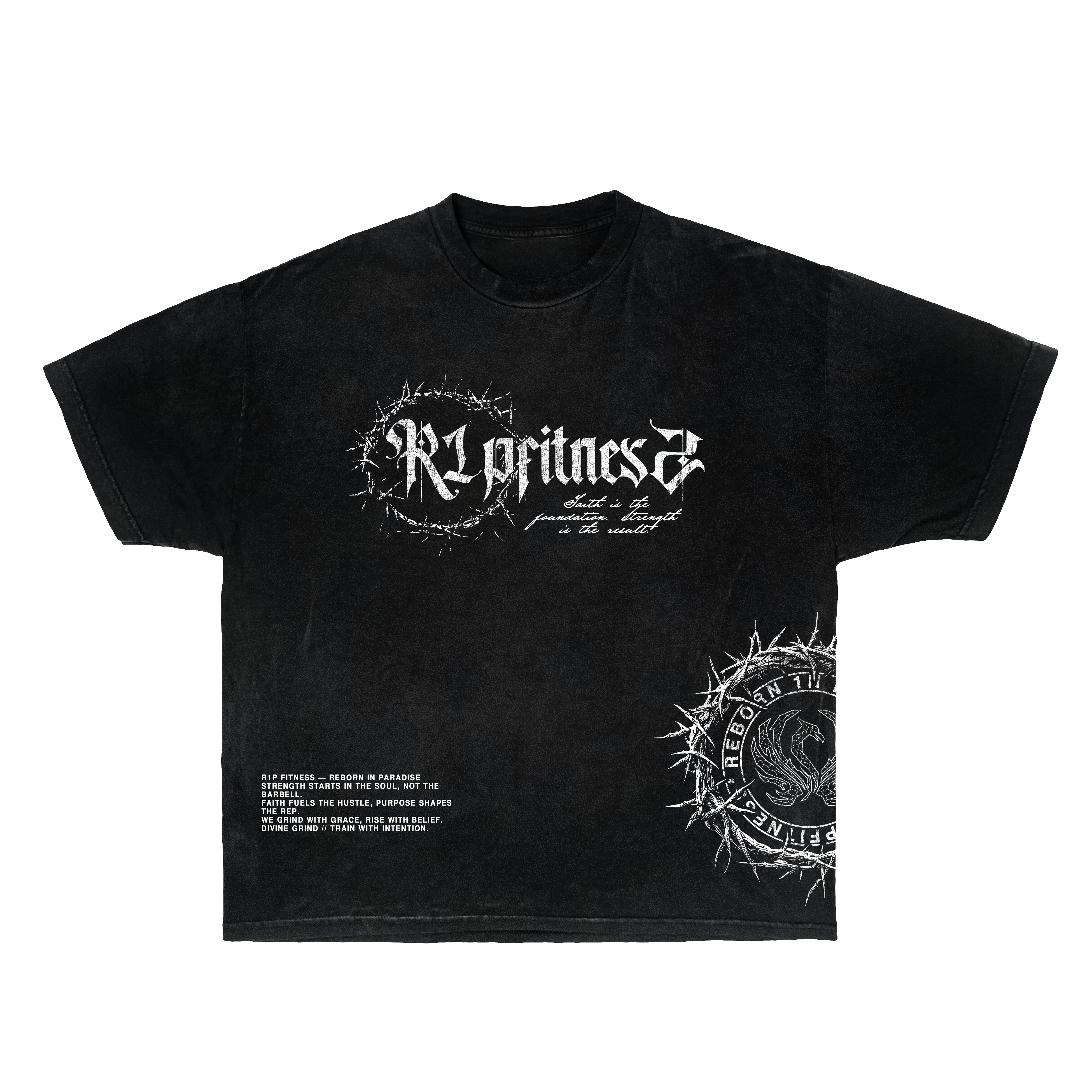 Faith Over Fear” Oversized Vintage Tee