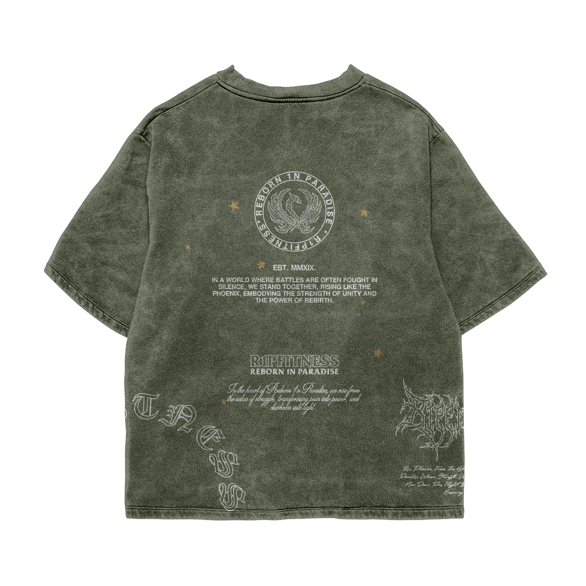 Geto Vintage Oversized Tee | Jujutsu Kaisen x R1PFitness Collection