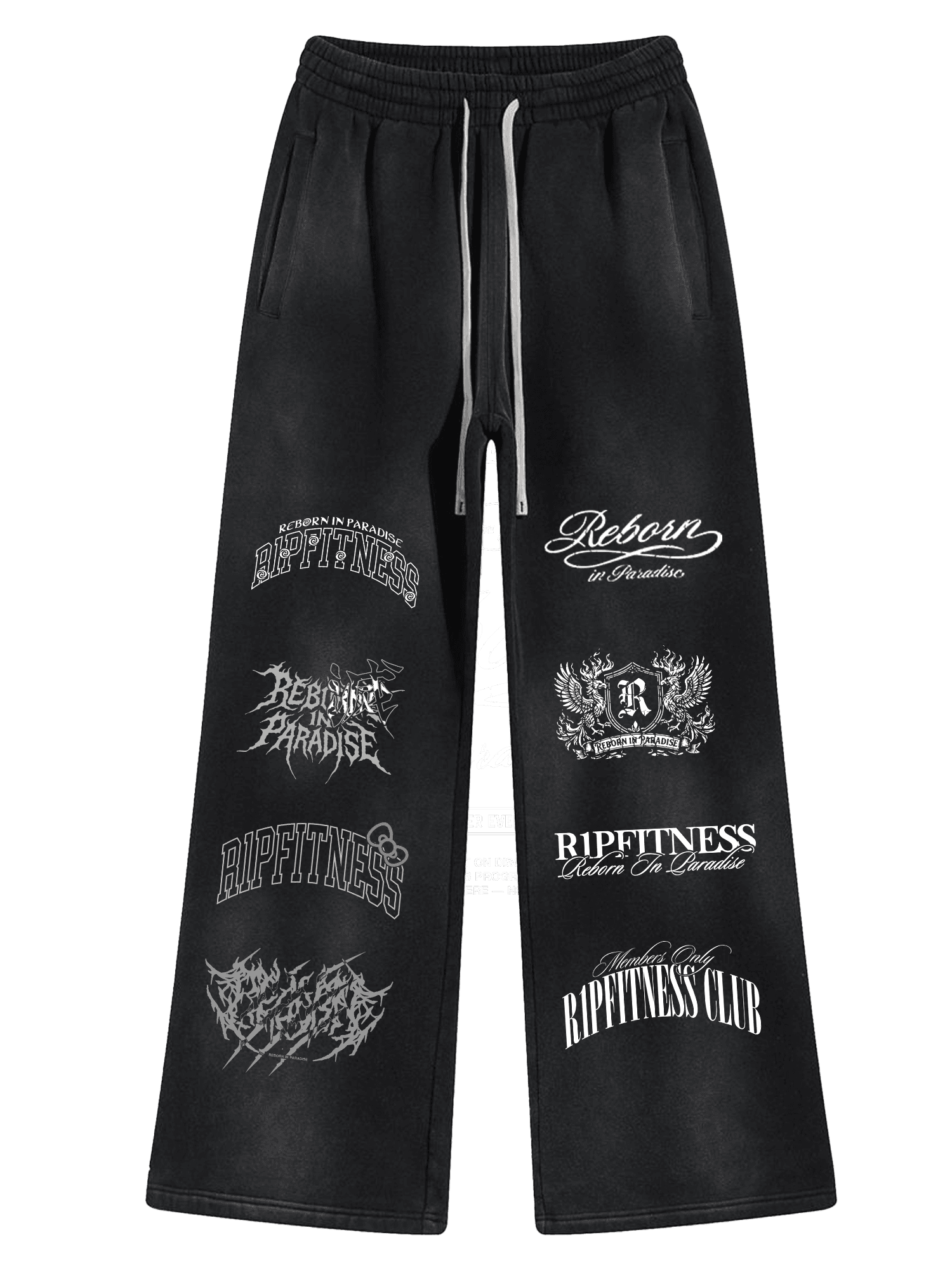 R1P Members Club Sweatpants – Black & Red