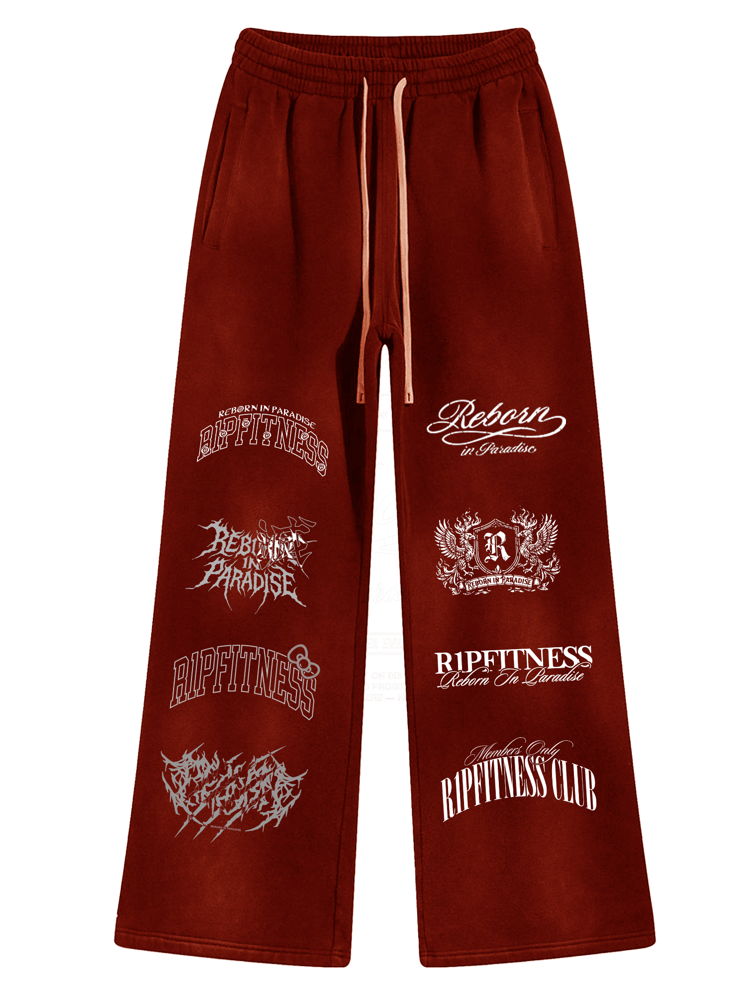 R1P Members Club Sweatpants – Black & Red