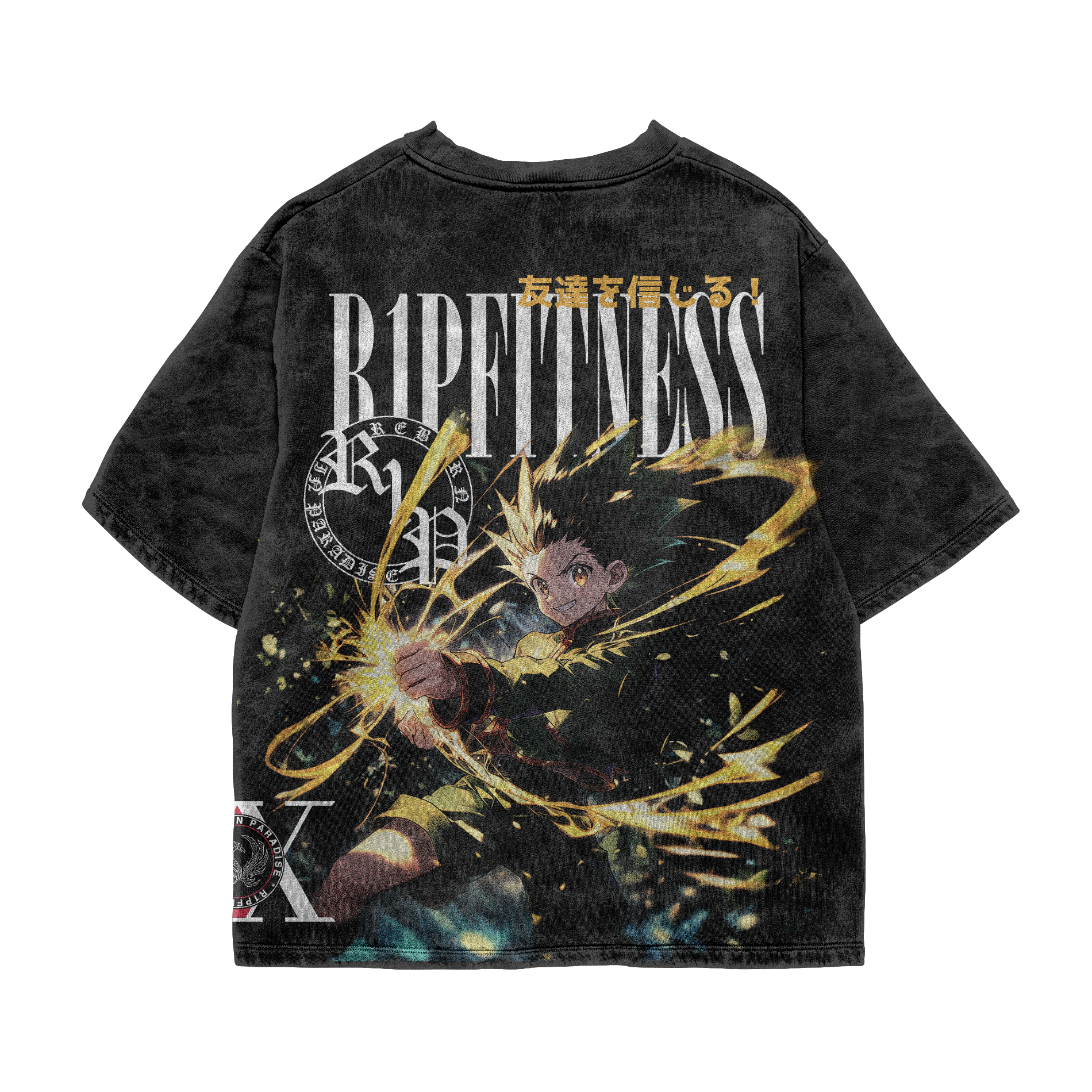 Gon — “Boundless Spirit” Vintage Wash Oversized Tee