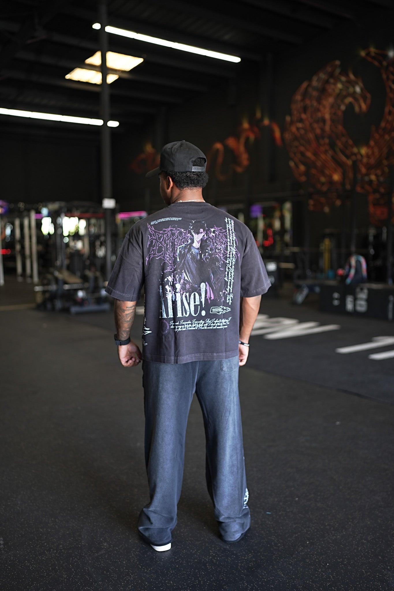 Solo Leveling “Arise” Vintage Wash Box Tee