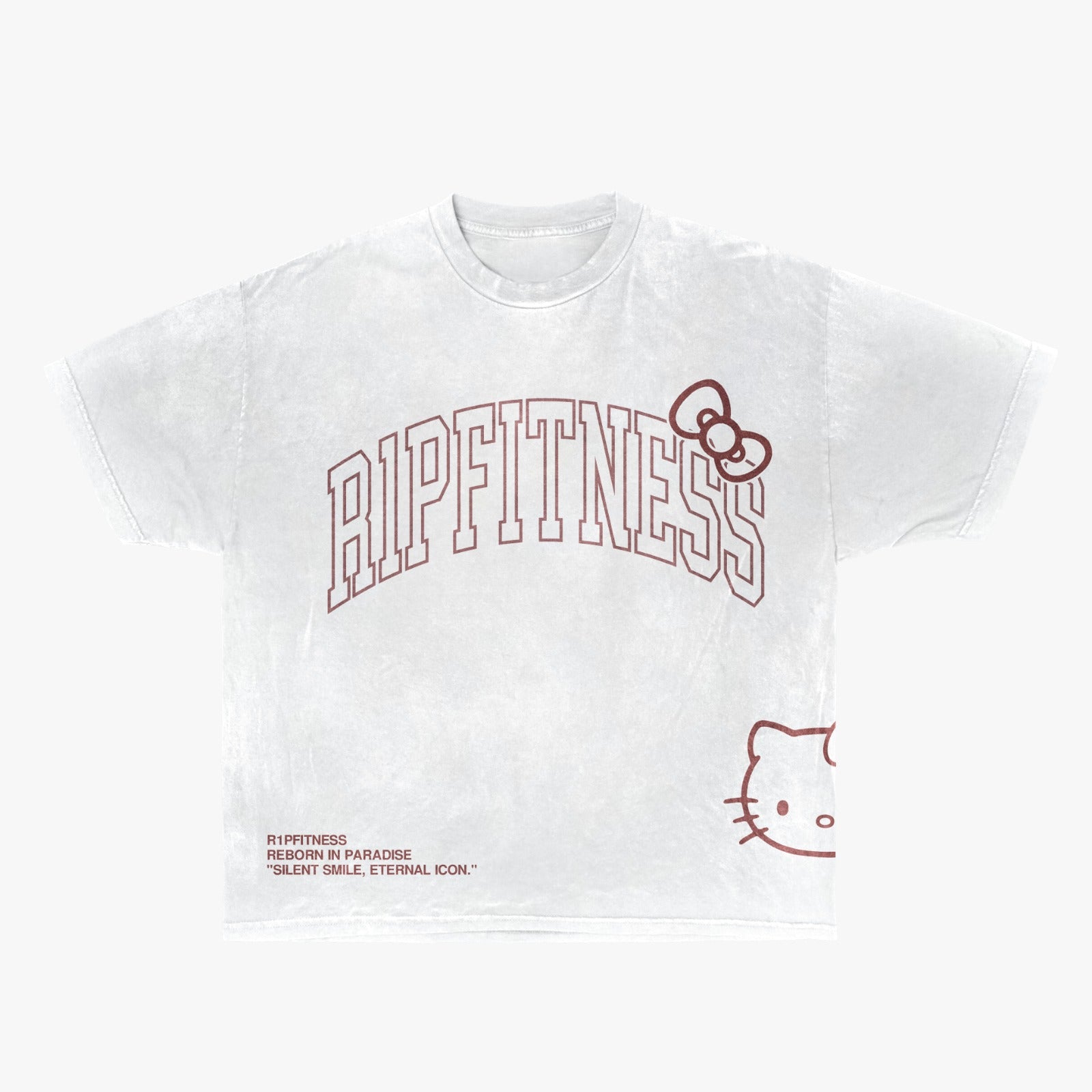 [Pre-Order]  Pink Iron — Vintage Wash Oversized Tee | R1P FITNESS