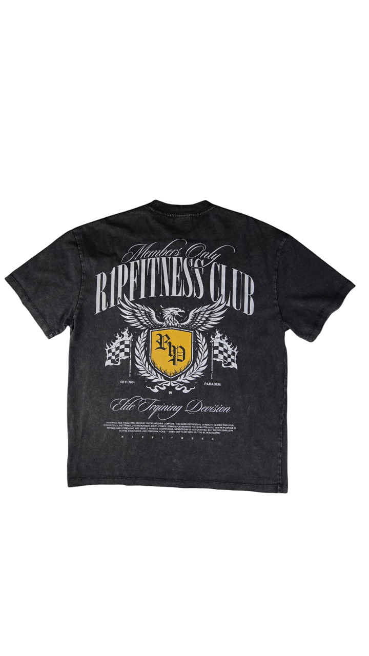 Members Only R1P Fitness Club – Black Tee