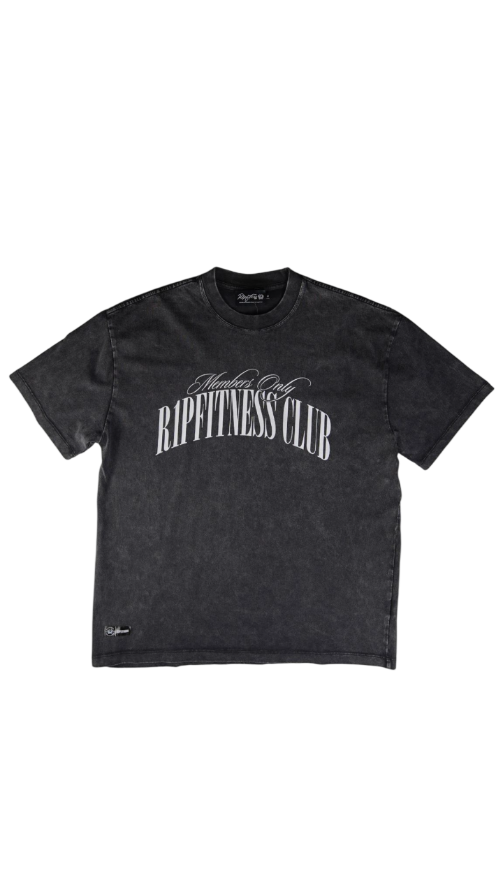 Members Only R1P Fitness Club – Black Tee