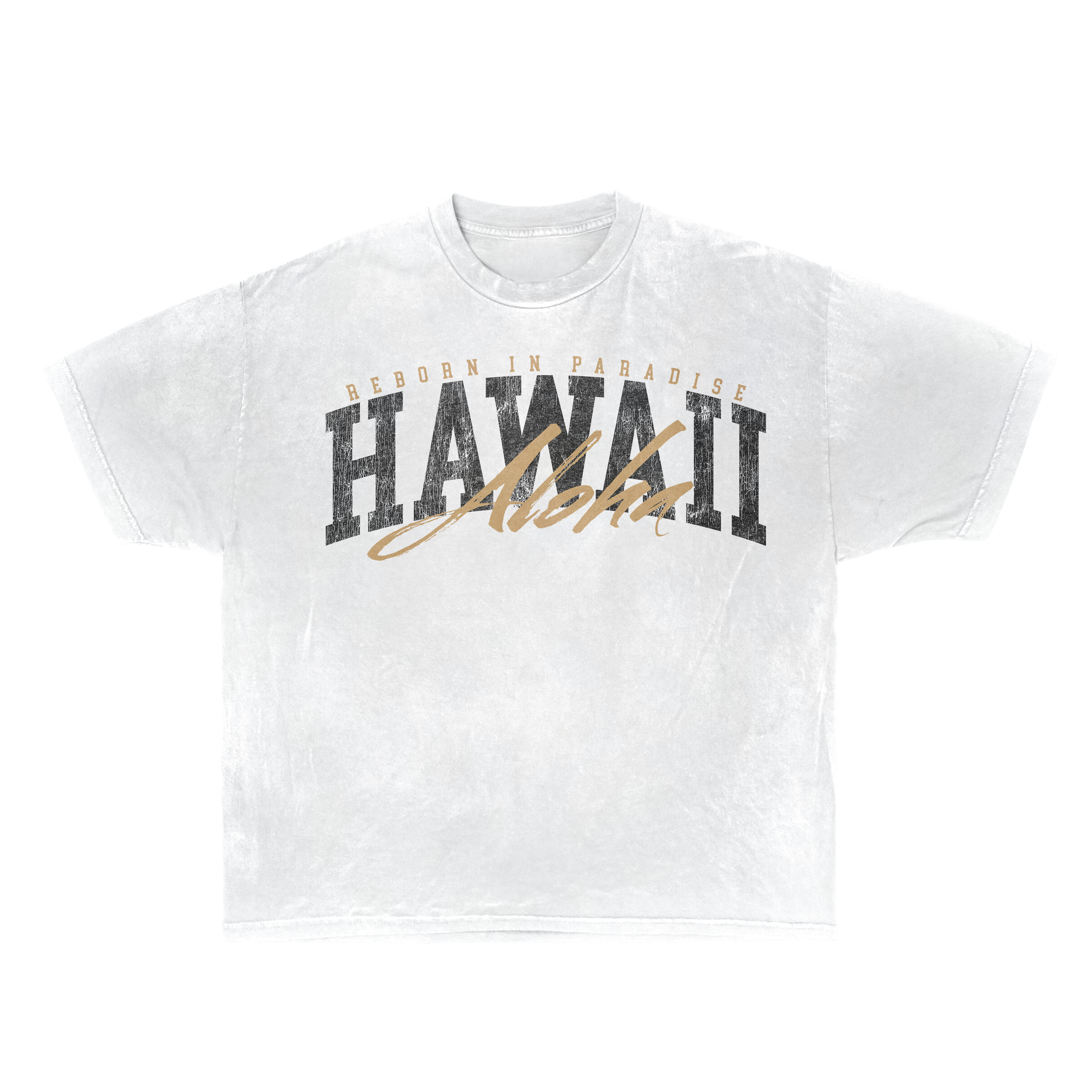 Hawaii Aloha Endurance Tee — Reborn In Paradise (Vintage Sand)