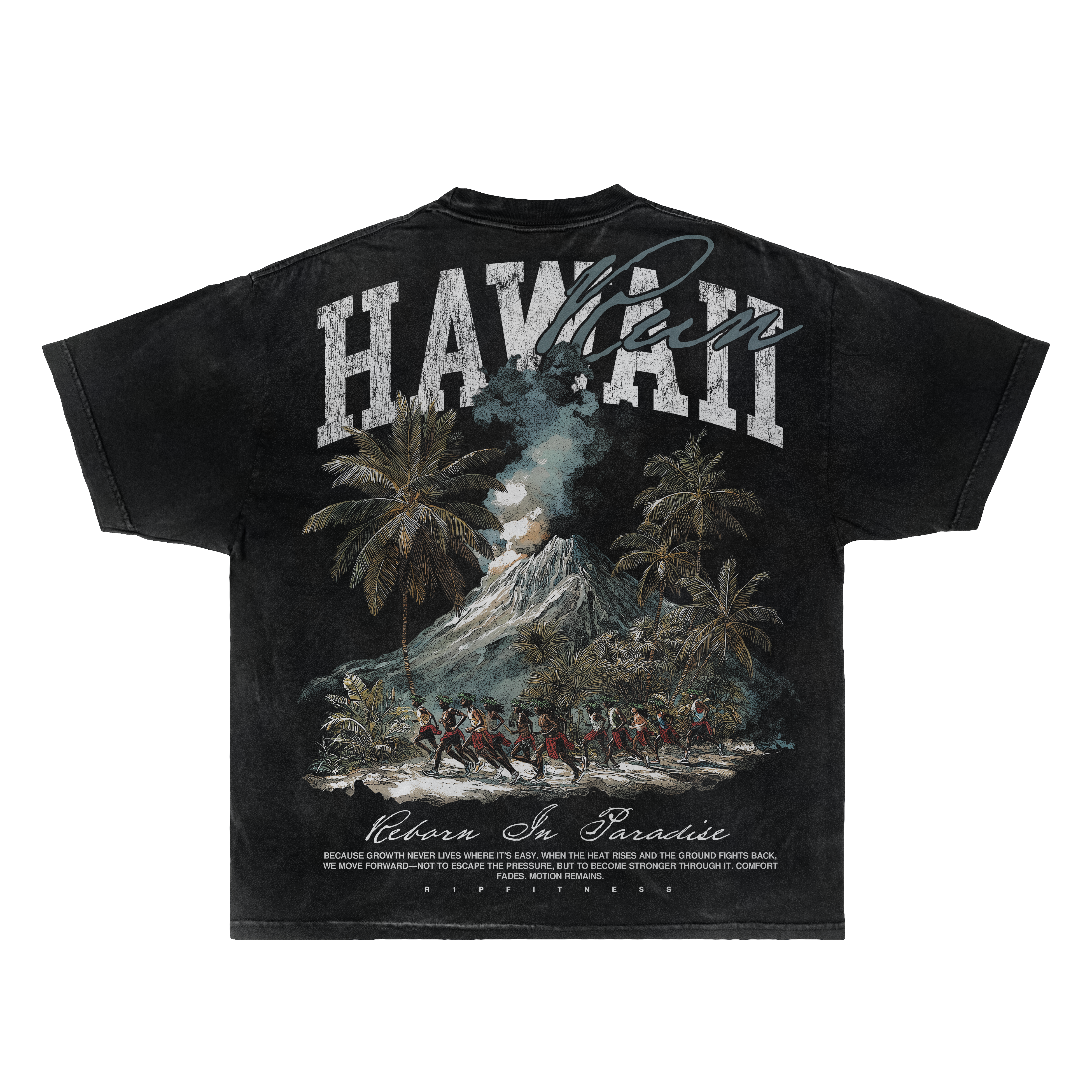 Hawaii Pele — Reborn In Paradise Volcano Tee